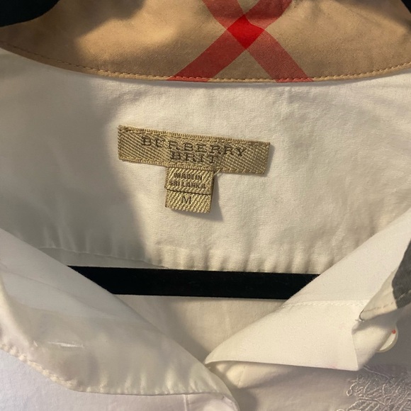 Burberry long sleeve women’s size M button down dress shirt - Picture 2 of 4